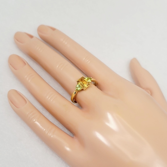 14k Filled Citrine & Peridot Ring - Picture 9 of 12